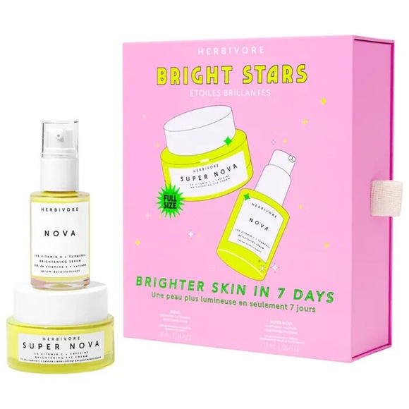 NEW Herbivore Bright Stars Set Brighter Skin in 7 Days - Limited Edition/2PC - Picture 1 of 7